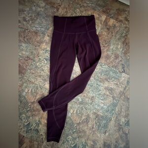 Burgundy Athleta leggings XXS